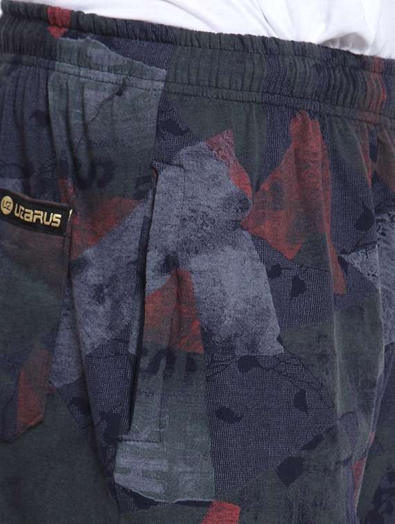 mid rise printed full length track pant - 19497448 -  Standard Image - 4