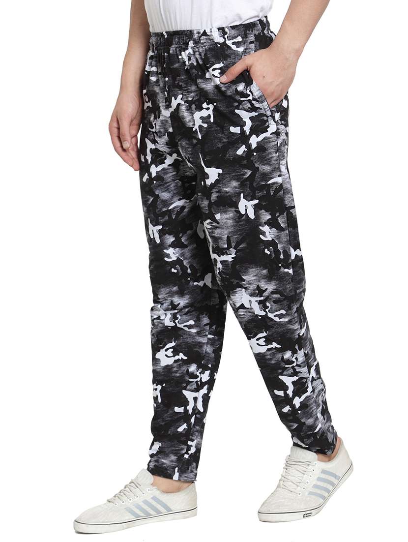 mid rise printed full length track pant - 19497452 -  Standard Image - 1