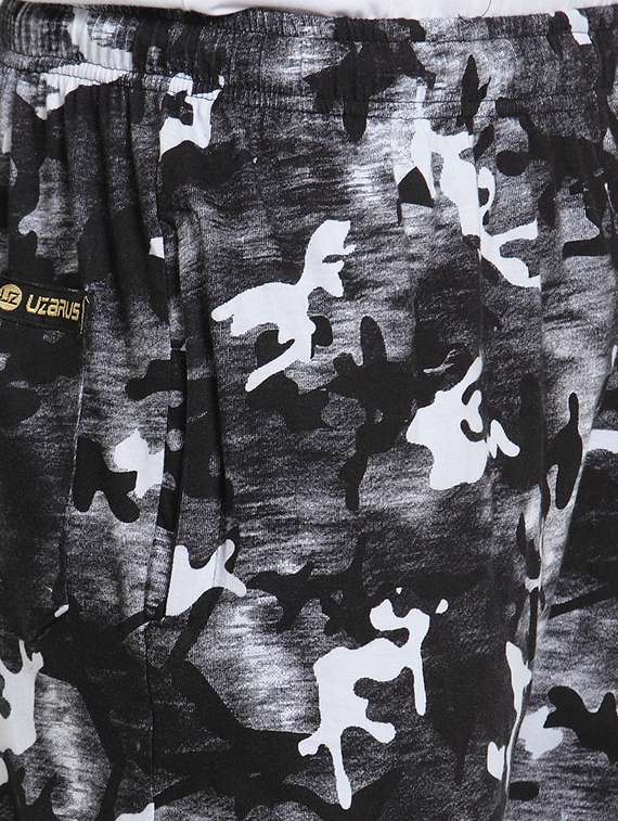 mid rise printed full length track pant - 19497452 -  Standard Image - 4