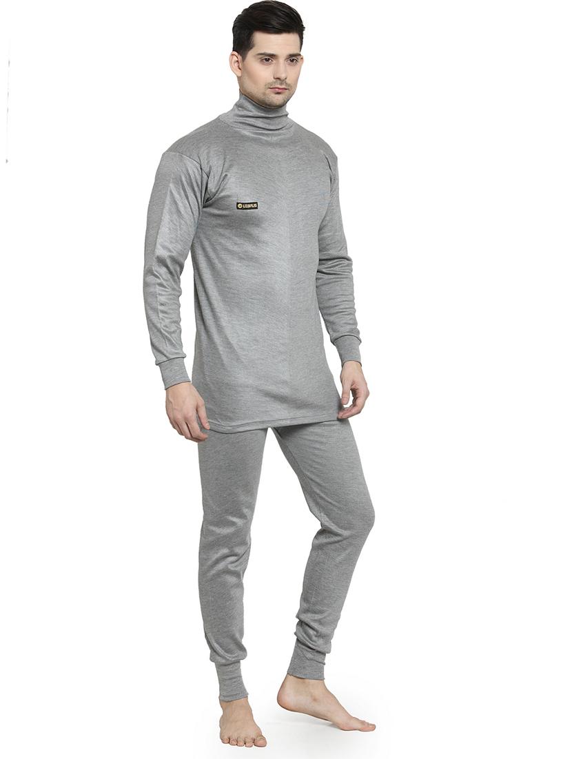 grey cotton thermal top - 19497507 - Standard Image - 1