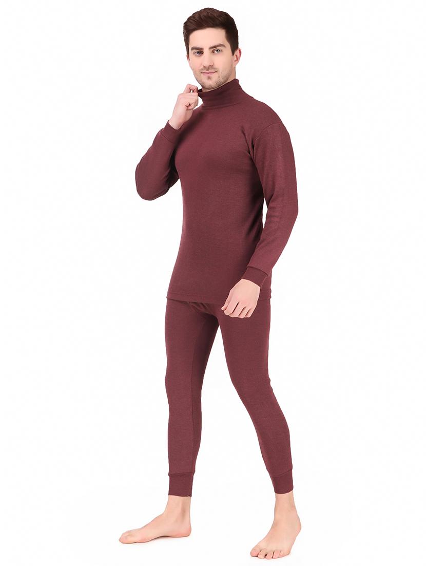 brown cotton thermal top - 19497510 - Standard Image - 1