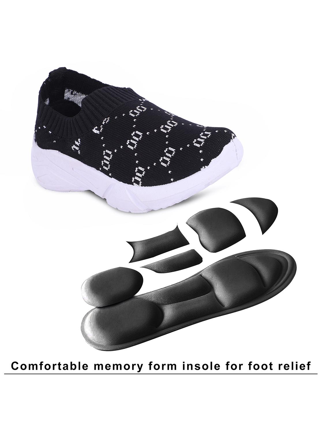 black printed slip on shoes - 19497595 - Standard Image - 4