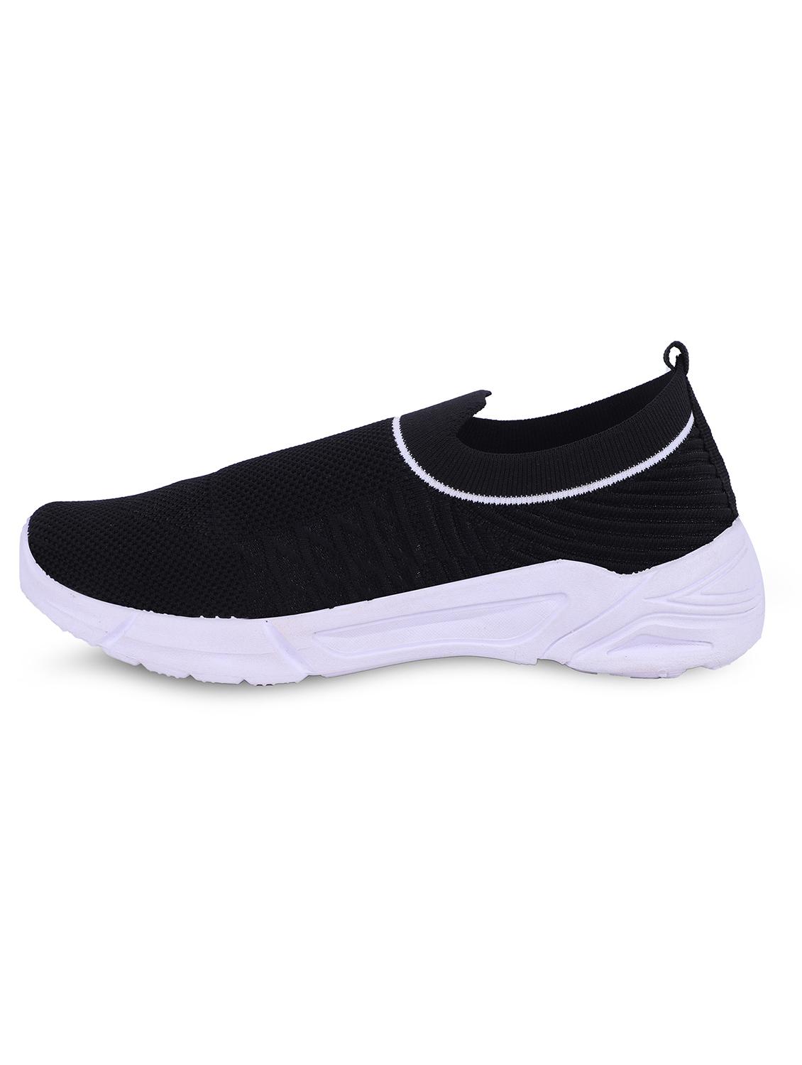 black solid slip on shoes - 19497601 - Standard Image - 1