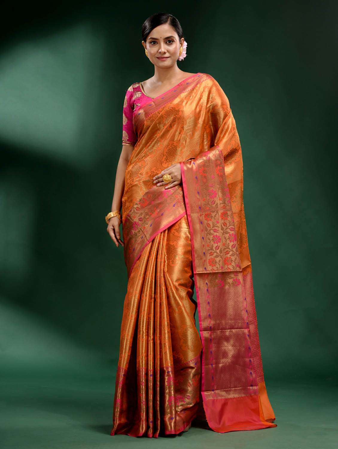 women's banarasi saree with blouse