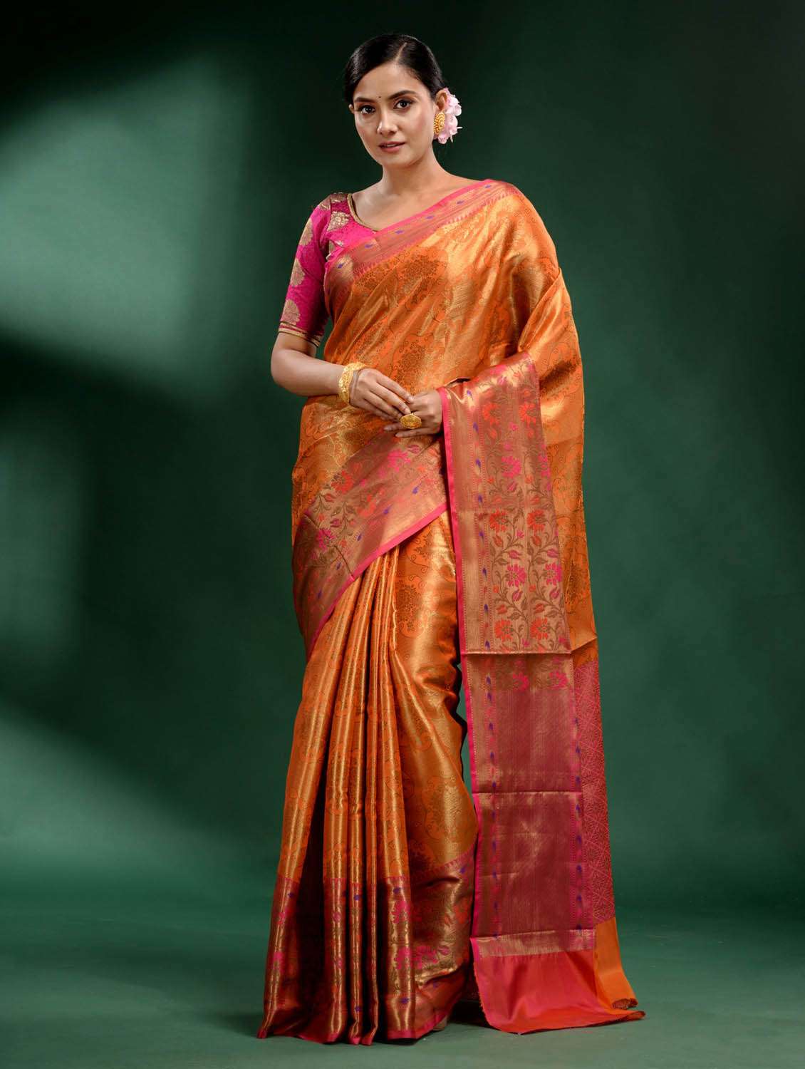 women's banarasi saree with blouse - 19497868 -  Standard Image - 1