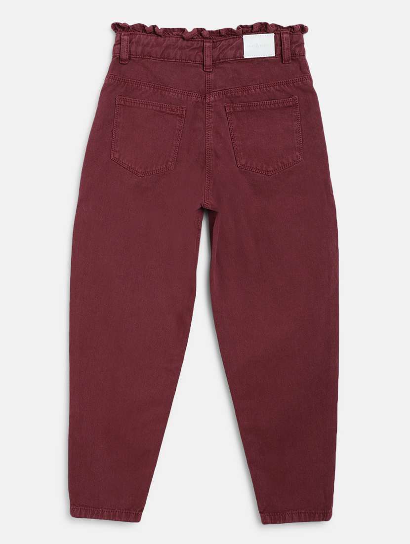 red cotton casual trouser - 19500916 -  Standard Image - 1