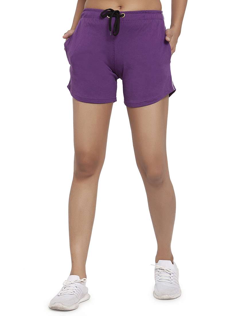 cotton regular solid short - 19501834 -  Zoom Image - 0