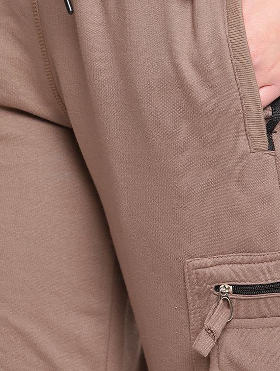 cotton solid jogger - 19503414 - Standard Image - 4