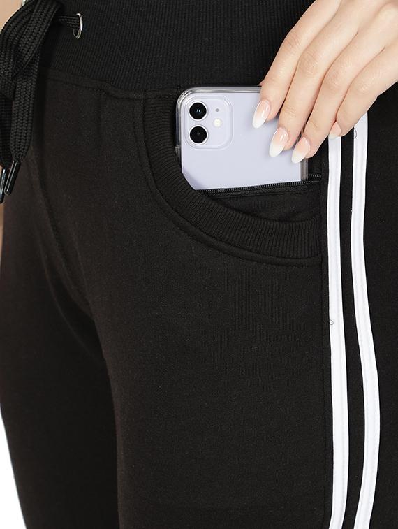 mid rise solid jogger - 19503442 - Standard Image - 4