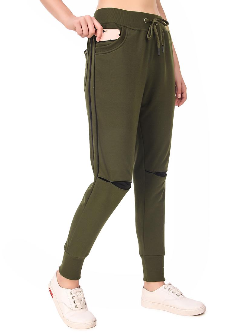 mid rise solid jogger - 19503475 - Standard Image - 1