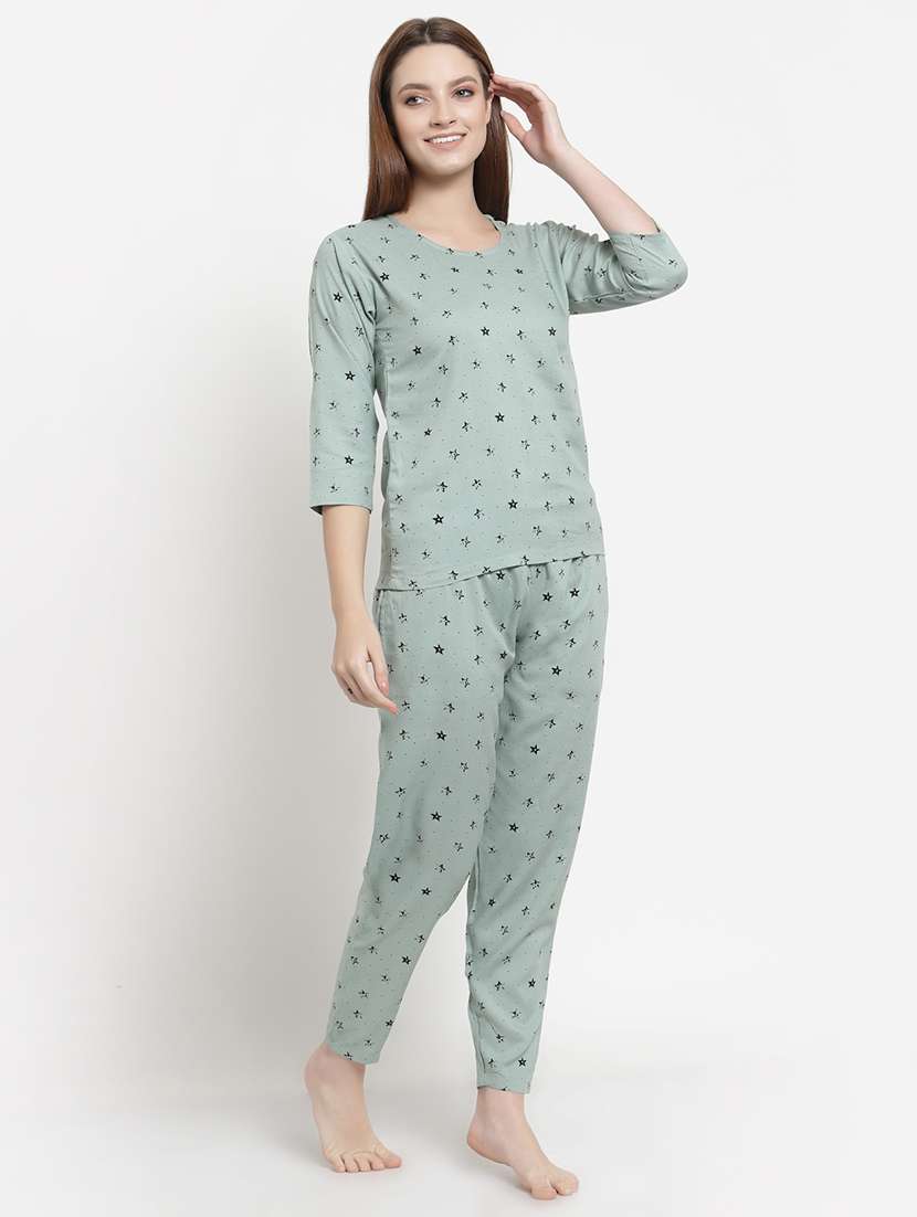 women cotton night suit set - 19503537 -  Standard Image - 1