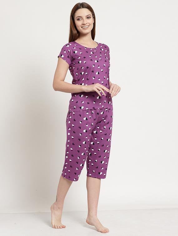 women cotton night suit set - 19503539 -  Standard Image - 1