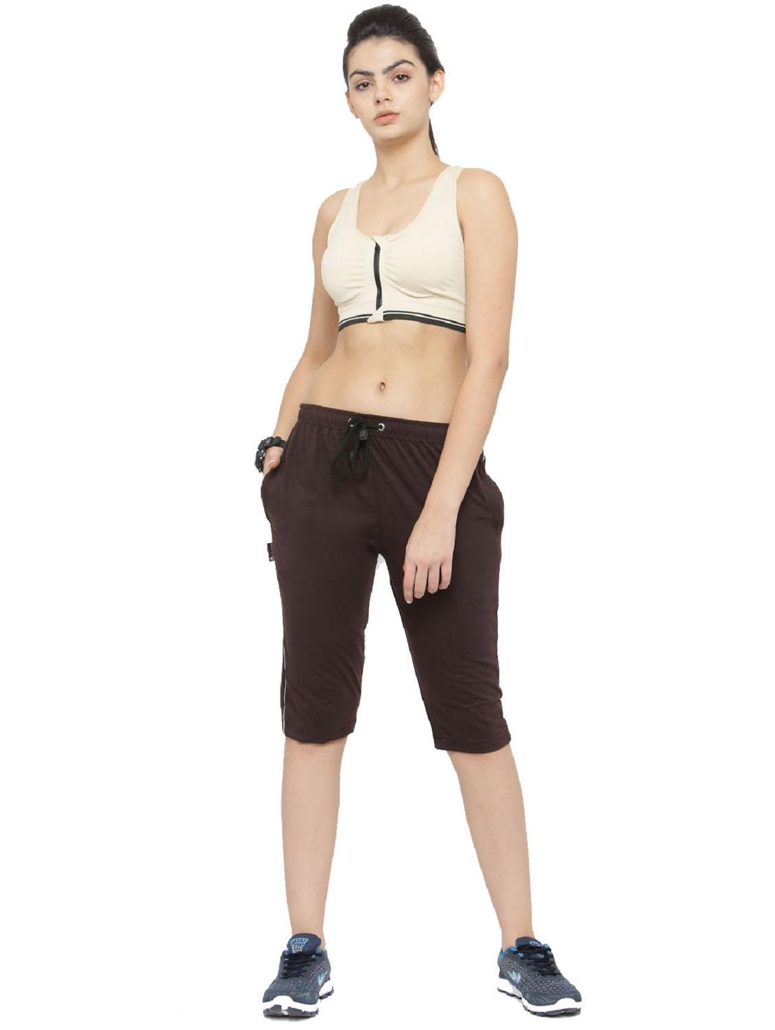 brown sports capri - 19503822 - Standard Image - 4