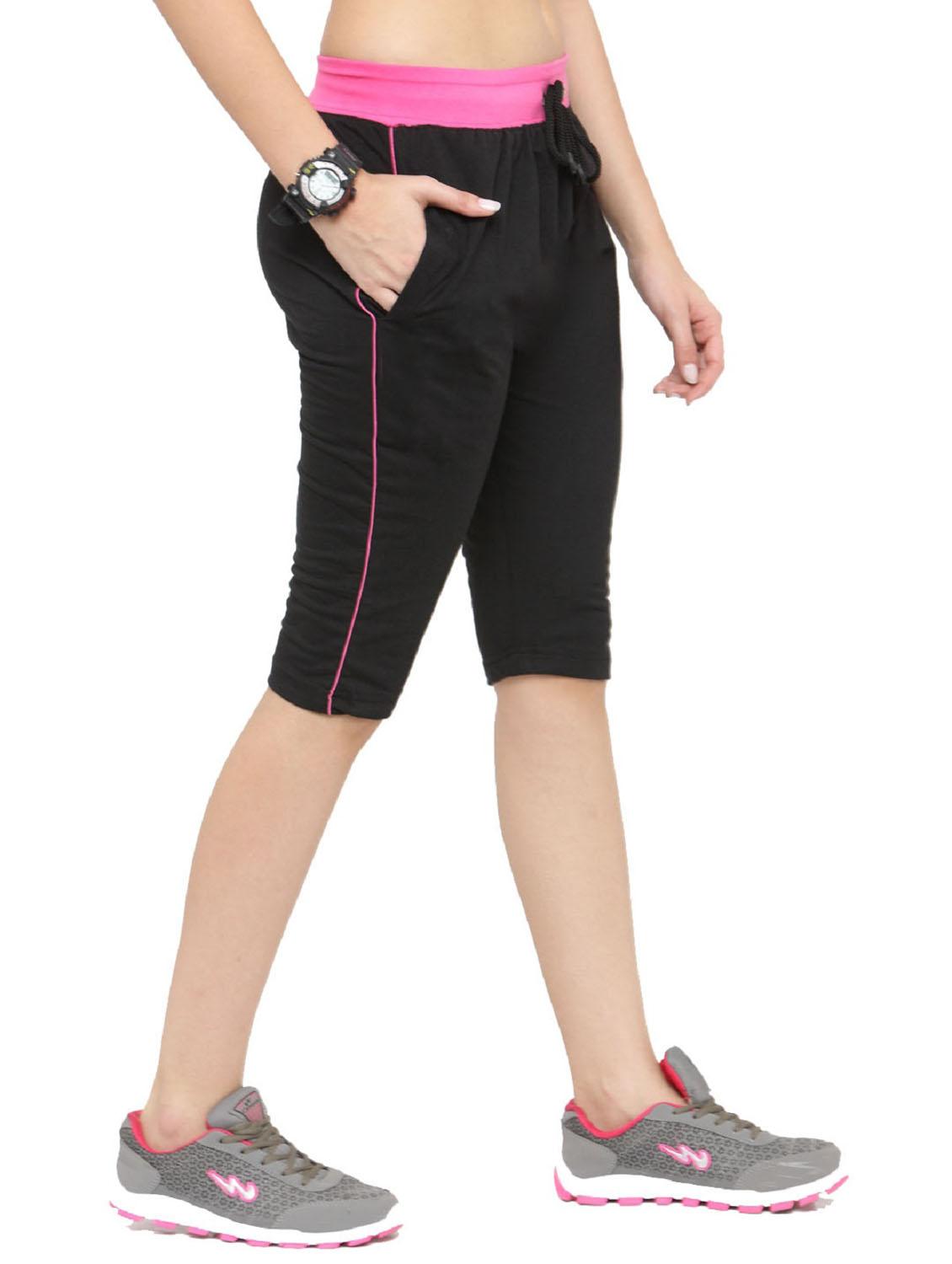 black sports capri - 19503829 -  Standard Image - 1