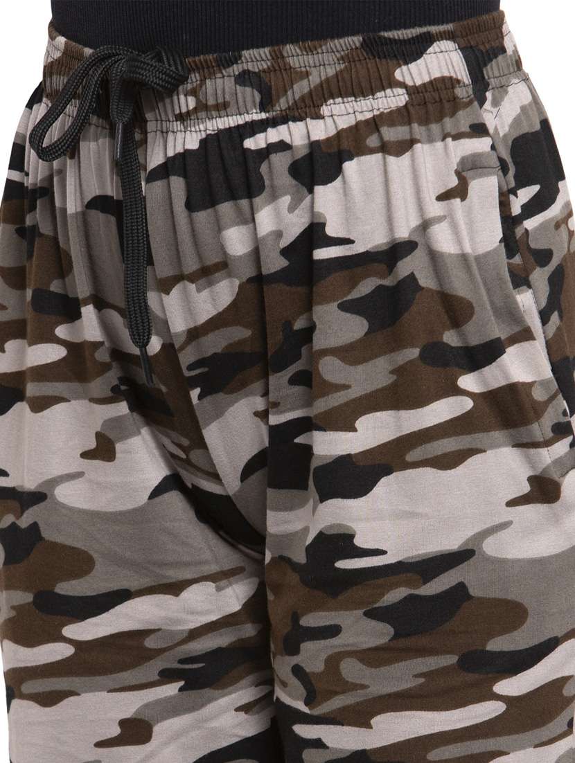 mid rise printed track pant - 19503834 -  Standard Image - 4