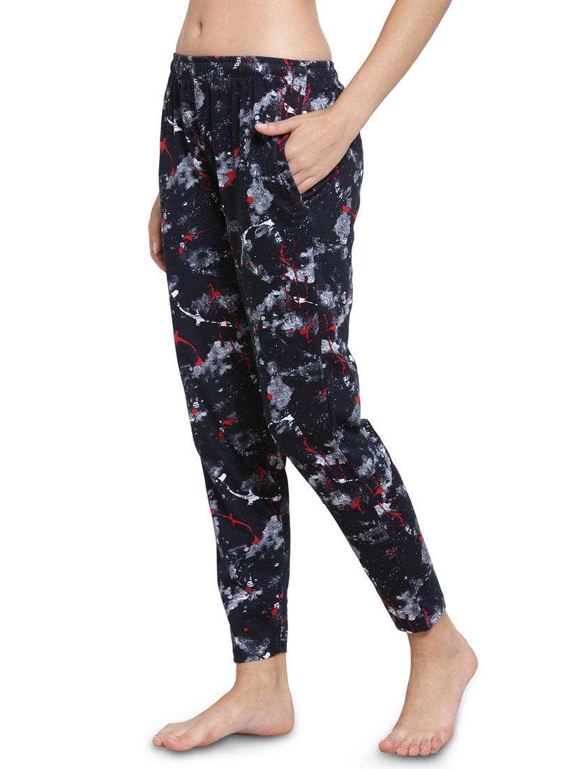 mid rise printed track pant - 19503837 -  Standard Image - 1