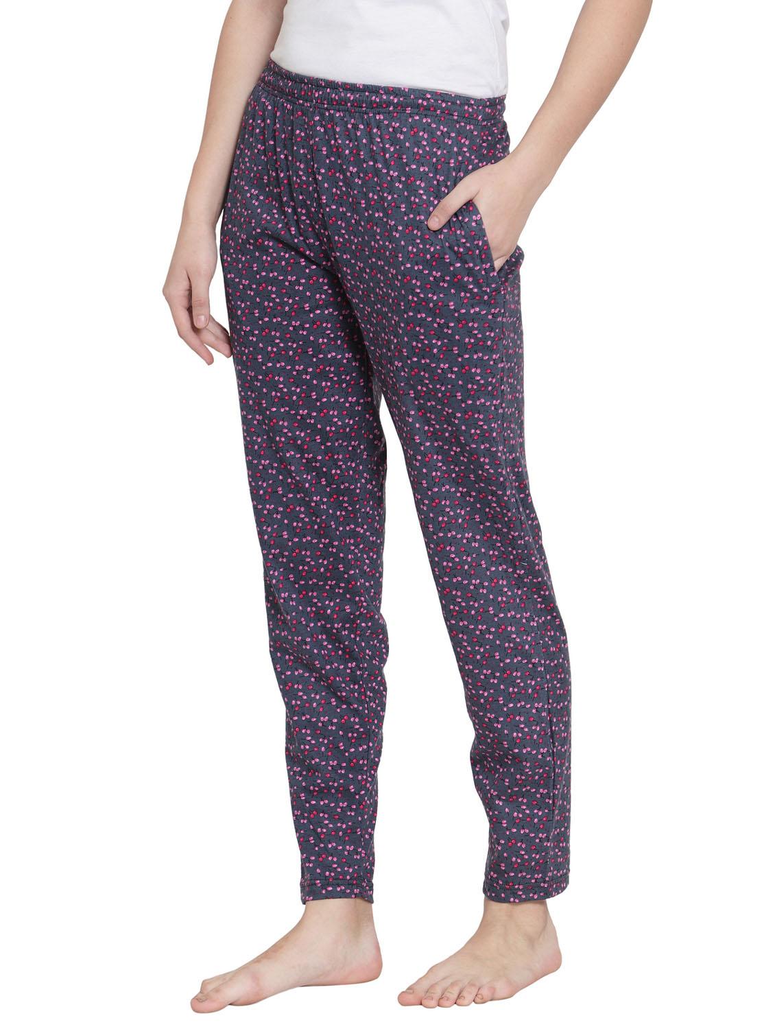mid rise printed track pant - 19503843 - Standard Image - 1