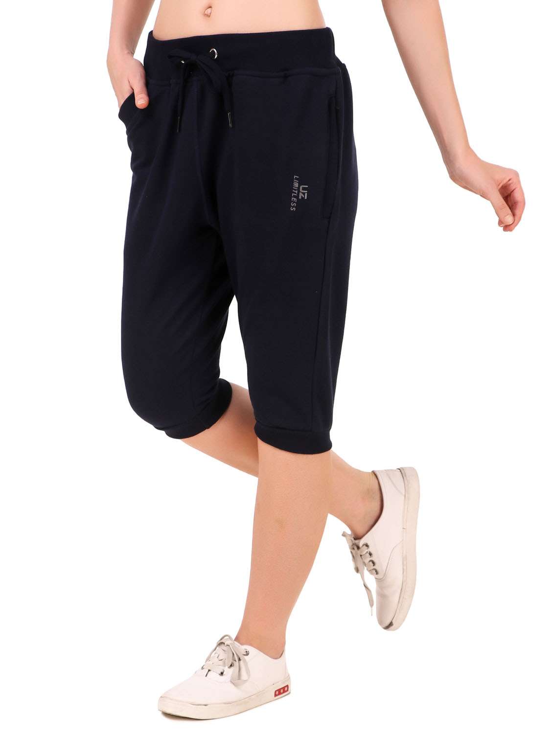 navy blue  sports capri