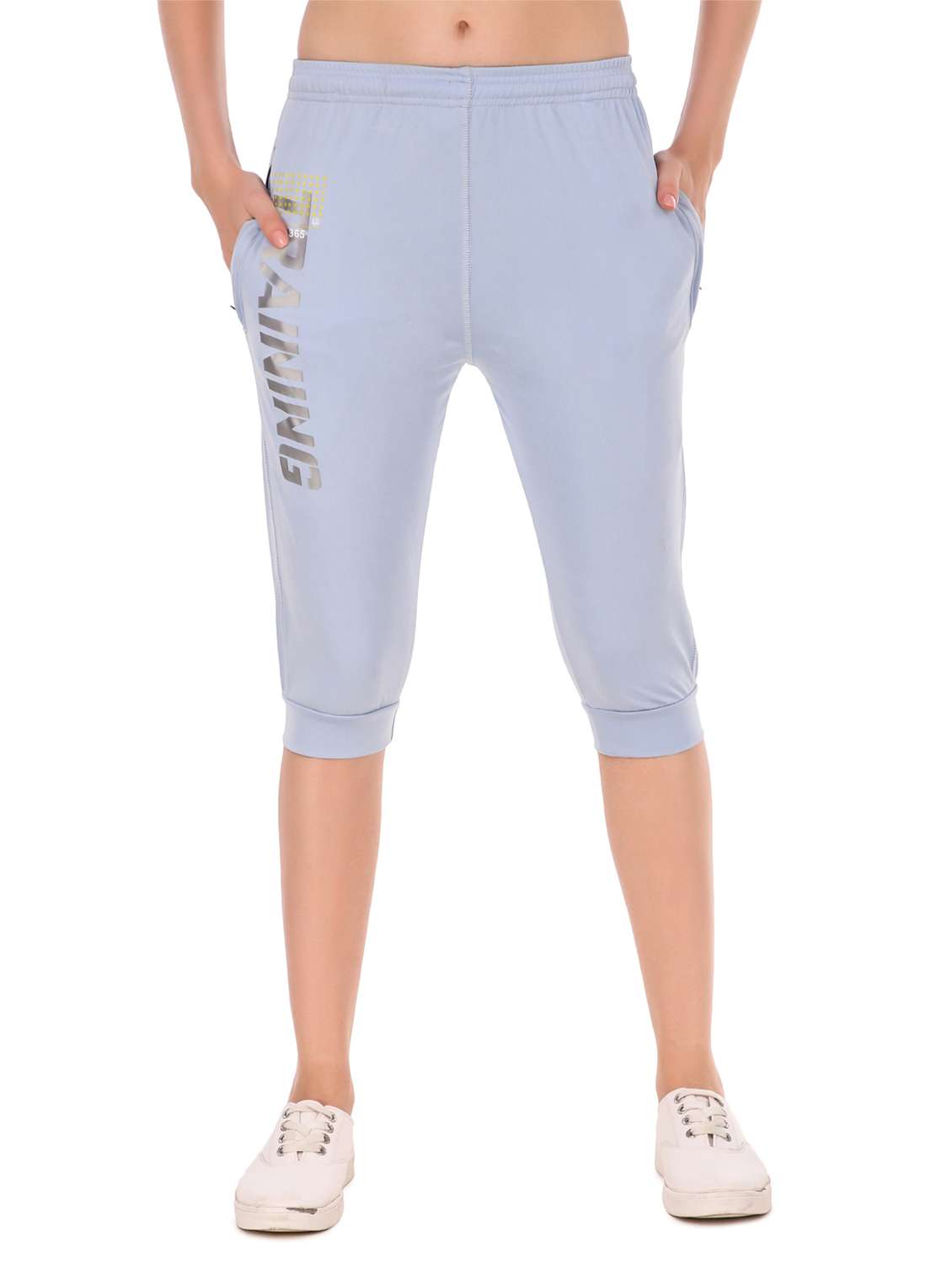 blue sports capri