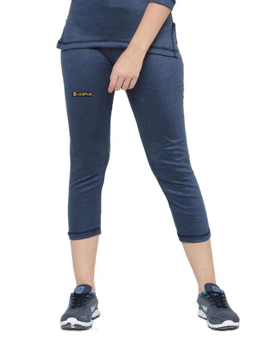 navy blue regular capri