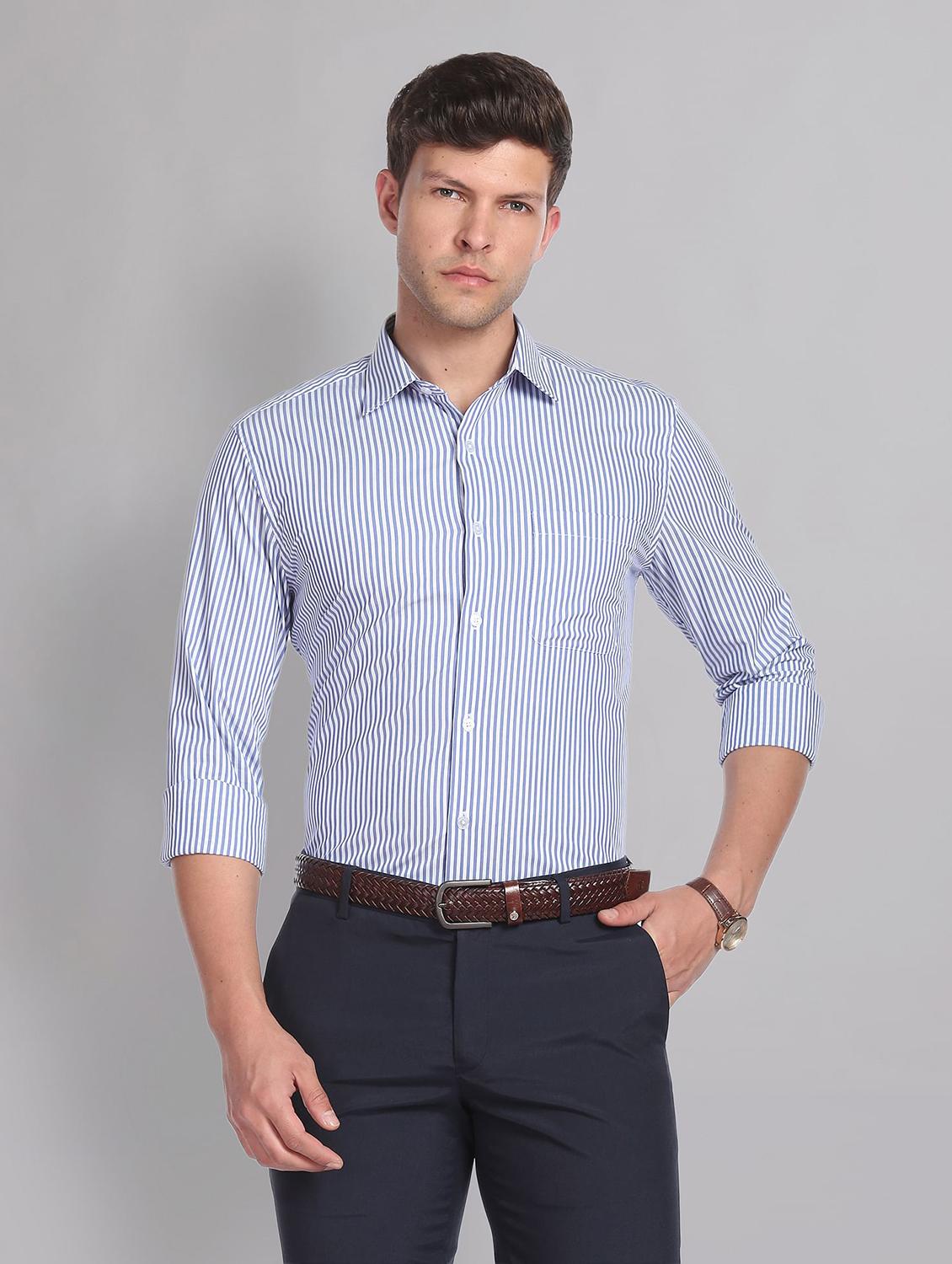 mens stripes formal shirt - 19504103 -  Zoom Image - 0