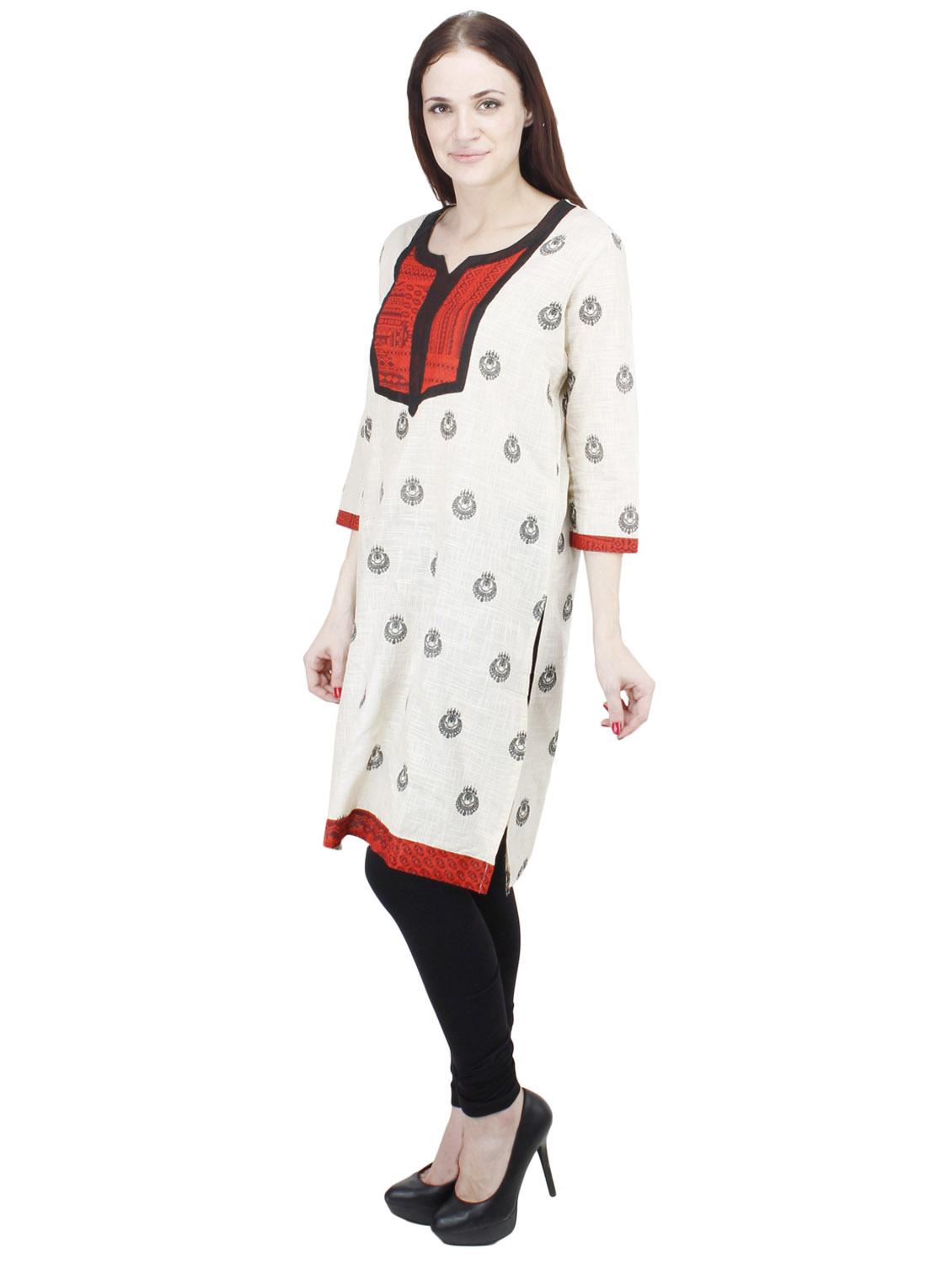 women's straight kurta - 19508991 - Standard Image - 1