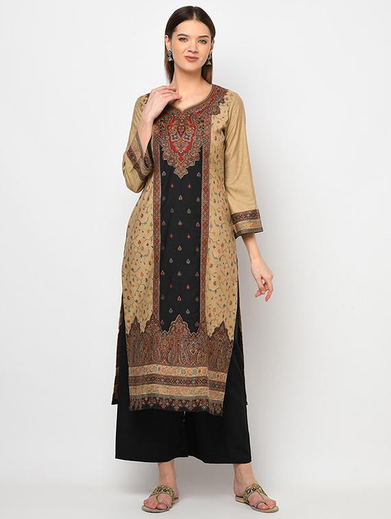 self designed flared unstitched suit - 19510969 - Standard Image - 1