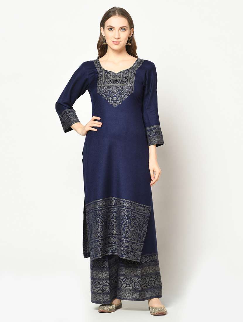 self designed palazzo unstitched suit - 19511040 -  Standard Image - 1