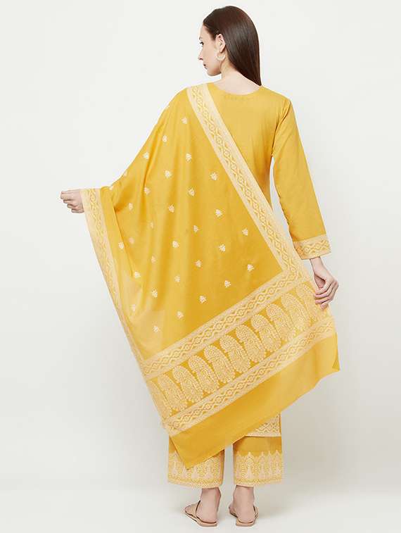 printed unstitched suit set - 19511052 - Standard Image - 4