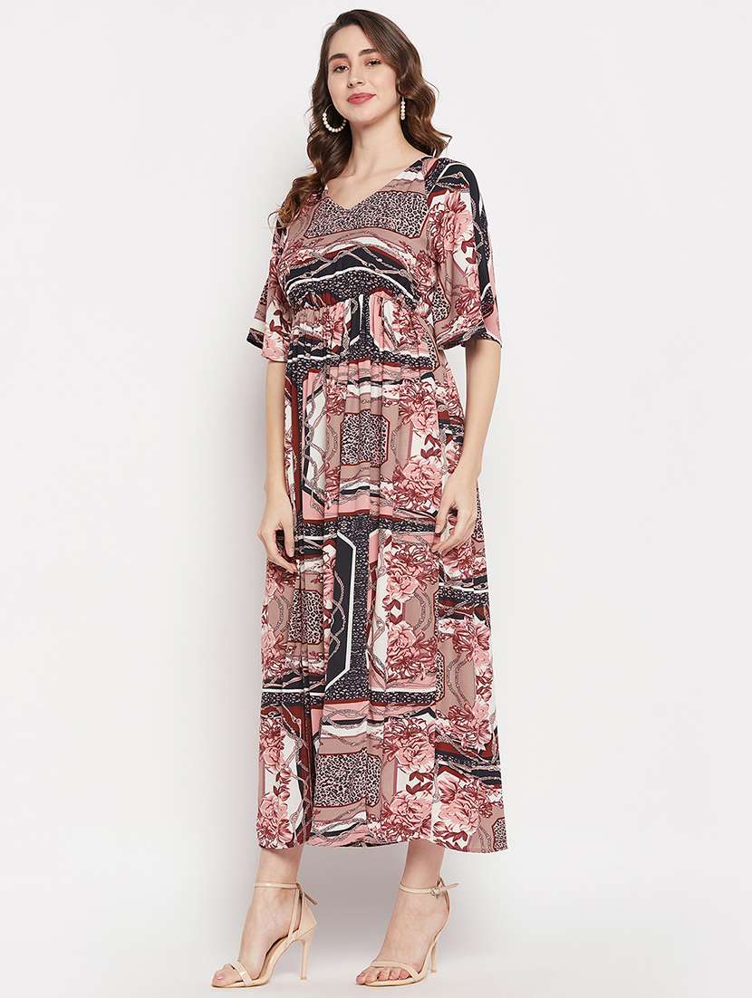 women's fit & flare solid dress - 19514396 -  Standard Image - 1