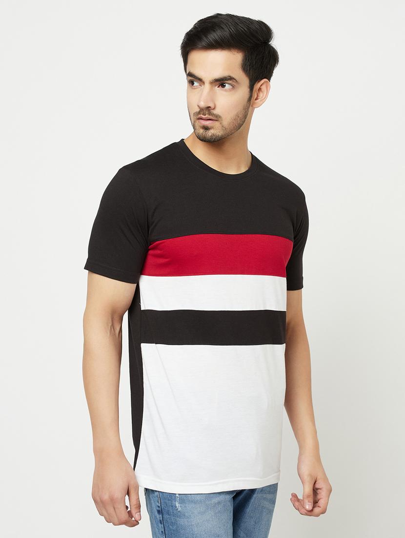 color block cotton blend t-shirt - 19514452 -  Standard Image - 1