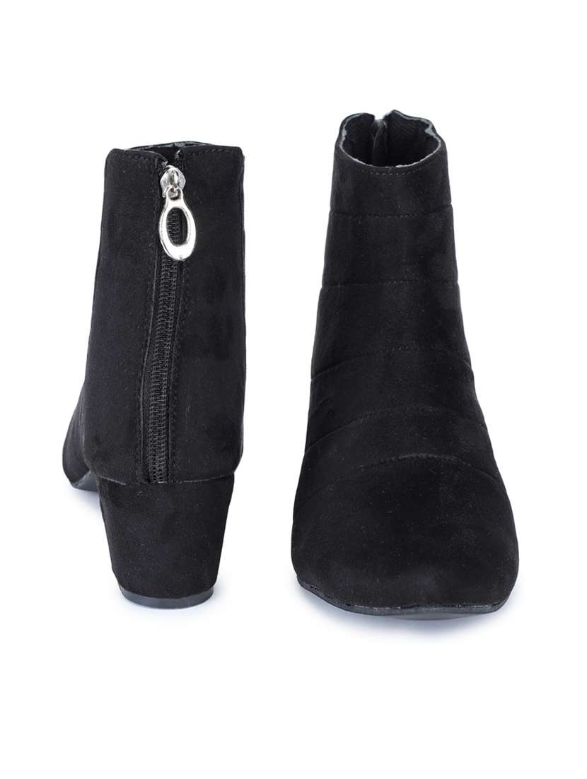 black solid ankle boot - 19514806 -  Standard Image - 4