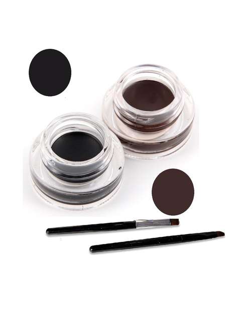 favon music flower pack of black and brown gel eyeliners - 19516755 - Standard Image - 0