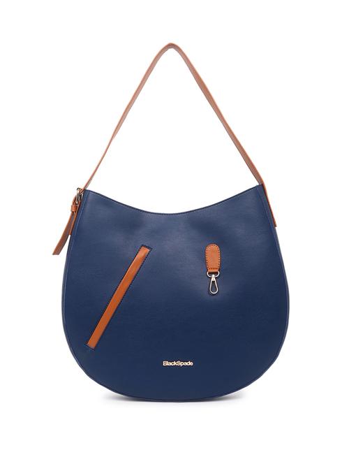 blue leatherette (pu) handbag - 19517978 -  Standard Image - 0