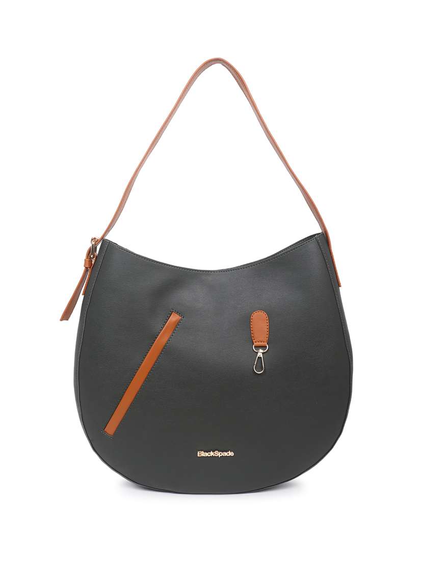 green leatherette (pu) handbag