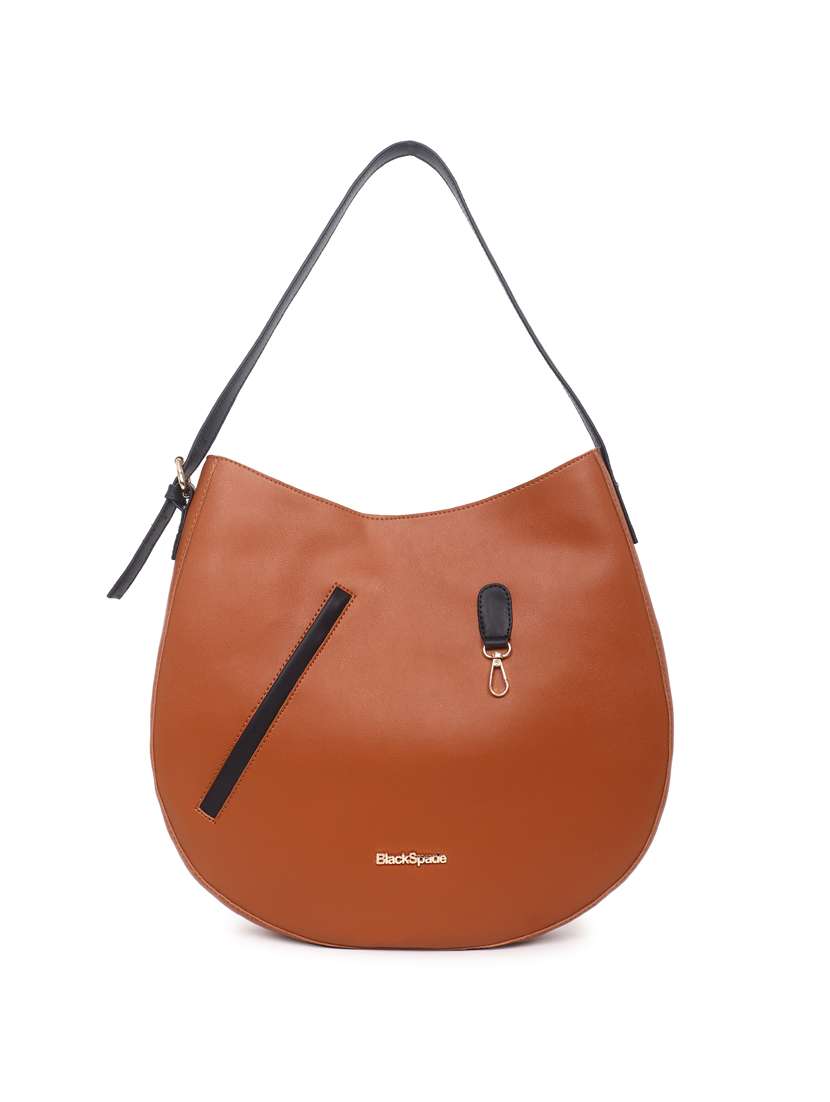 tan leatherette (pu) handbag - 19517982 - Zoom Image - 0