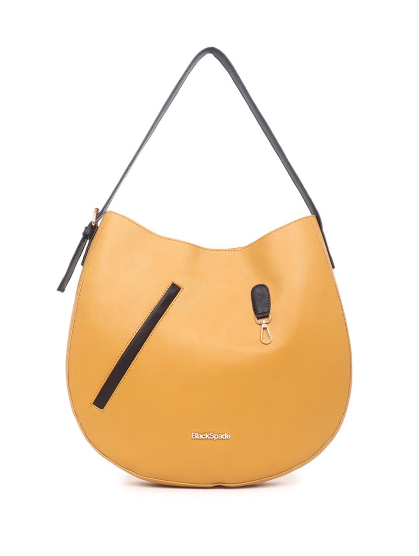 yellow leatherette (pu) handbag - 19517983 - Zoom Image - 0