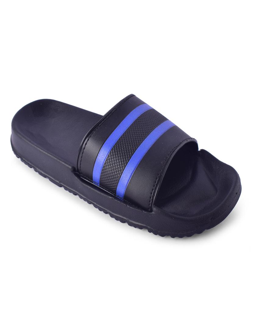 blue striped slip on slider - 19518296 -  Standard Image - 1