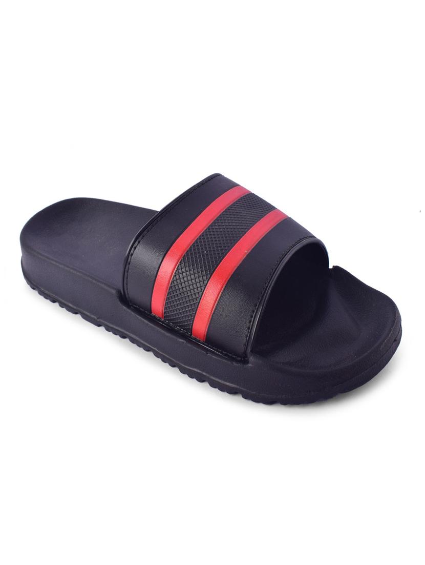 black striped slip on slider - 19518297 -  Standard Image - 1