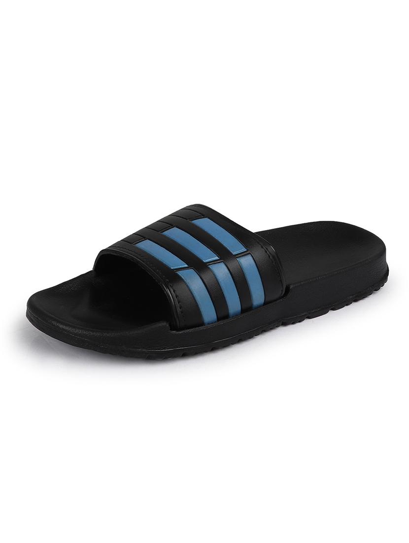 black striped slip on slider - 19518299 - Standard Image - 1
