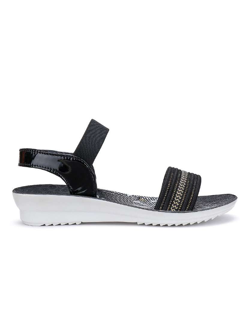 black back strap sandal - 19518655 -  Standard Image - 1