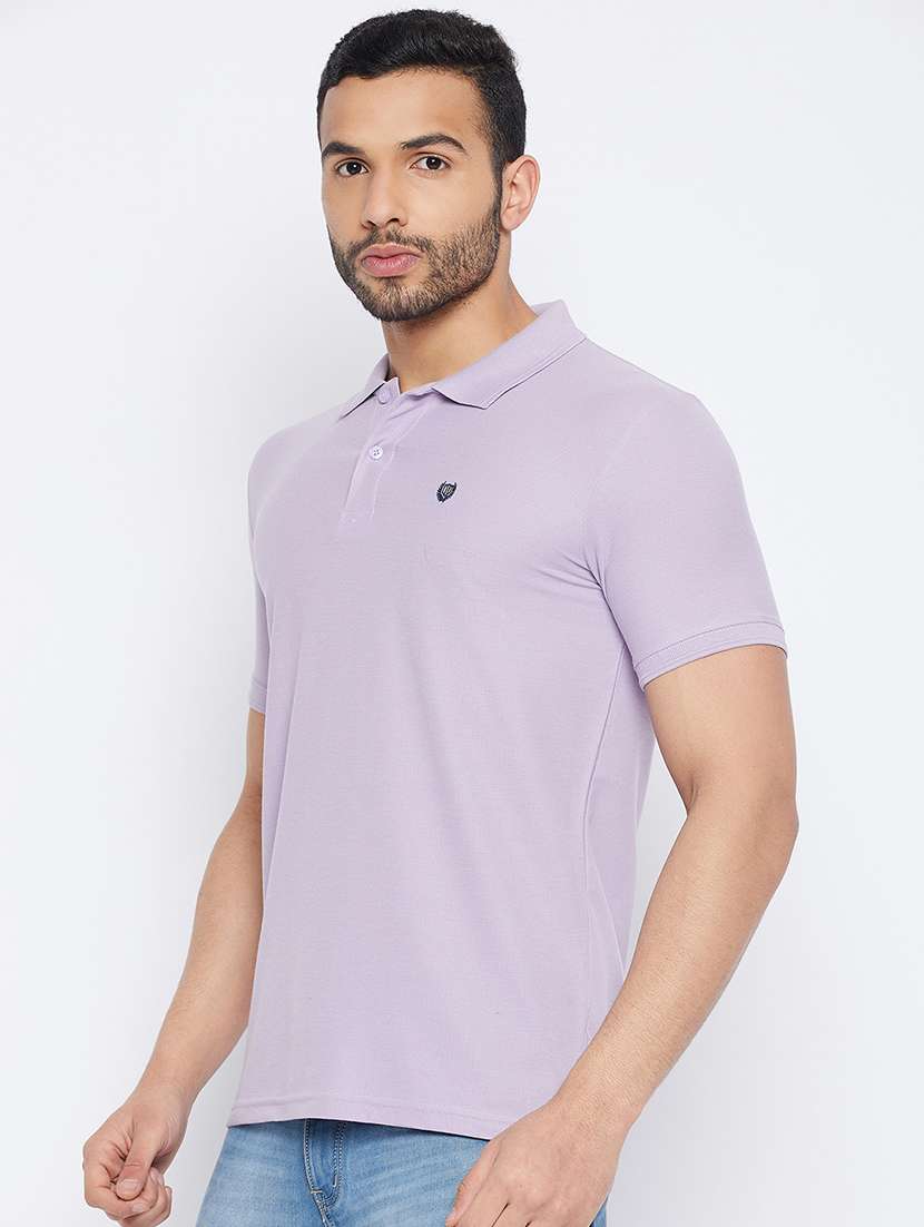 men short sleeves plain polo t-shirt  - 19519422 -  Standard Image - 1