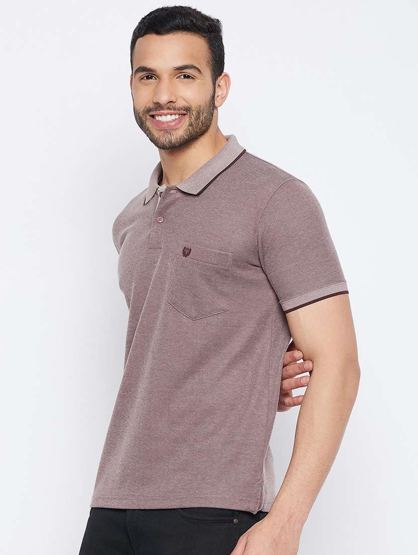 men short sleeves plain polo t-shirt  - 19519436 -  Standard Image - 1
