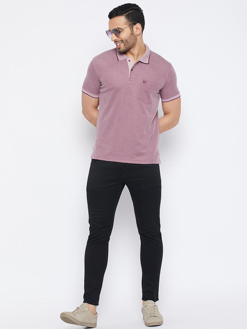 men short sleeves plain polo t-shirt - 19519439 - Standard Image - 4