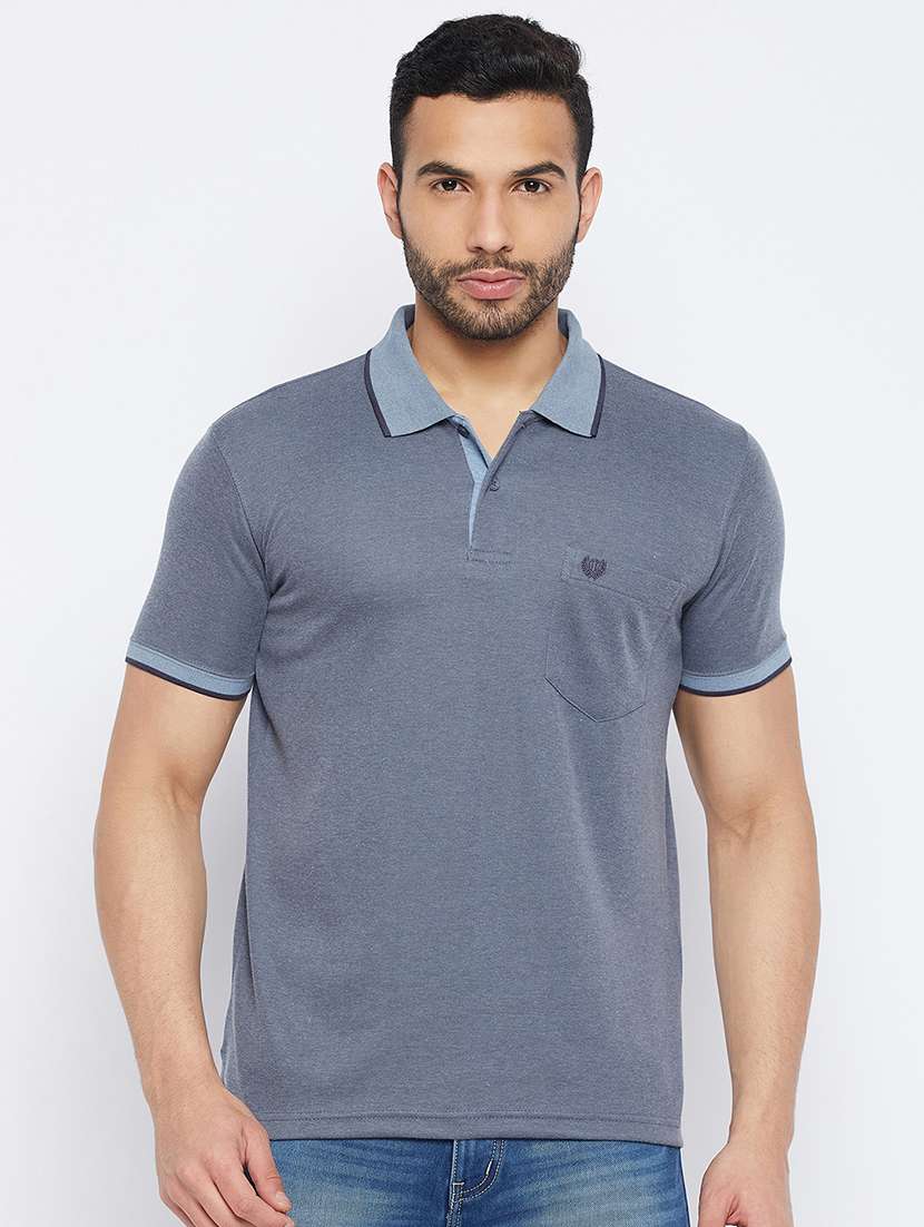 men short sleeves plain polo t-shirt 