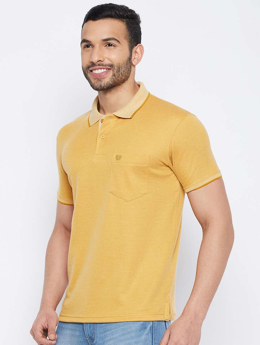 men short sleeves plain polo t-shirt  - 19519441 -  Standard Image - 1