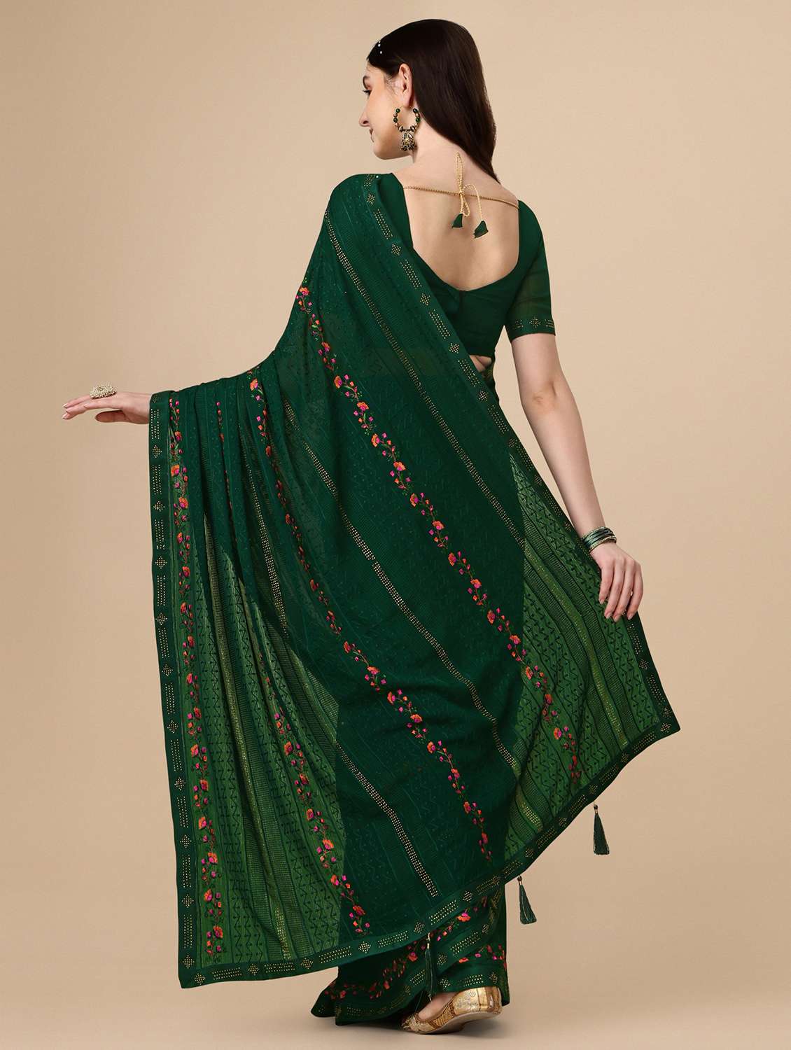 women's embroidered saree - 19520155 - Standard Image - 1