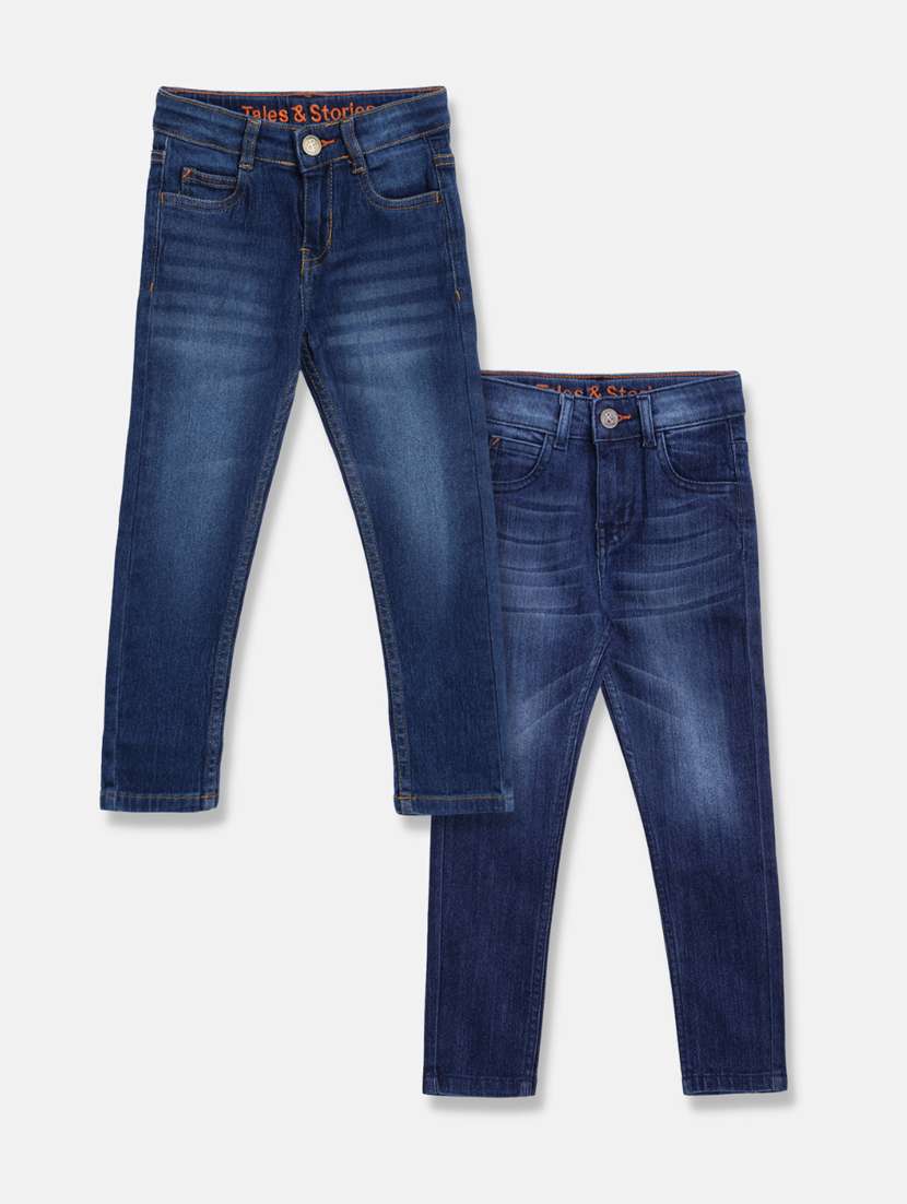 boy's plain skinny fit jeans