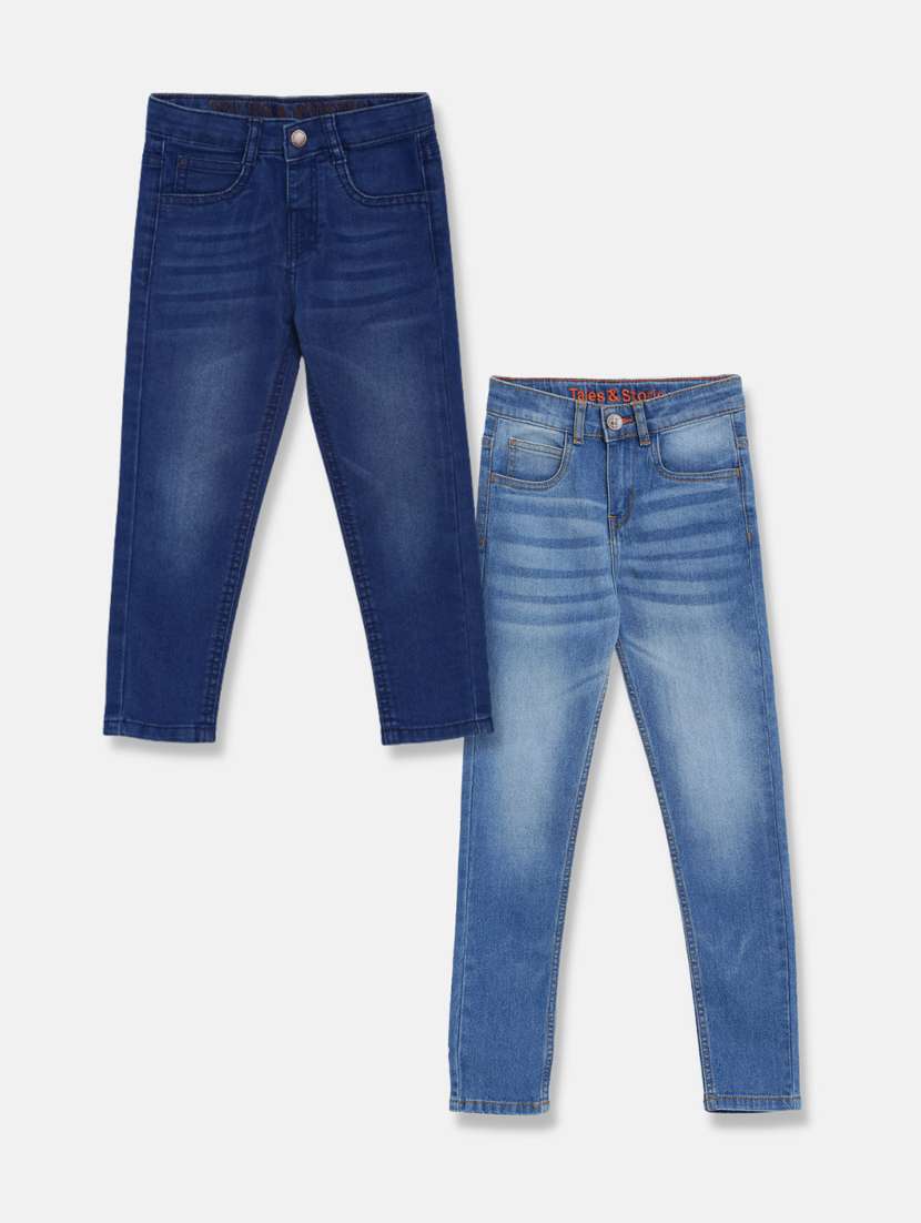 boy's plain skinny fit jeans