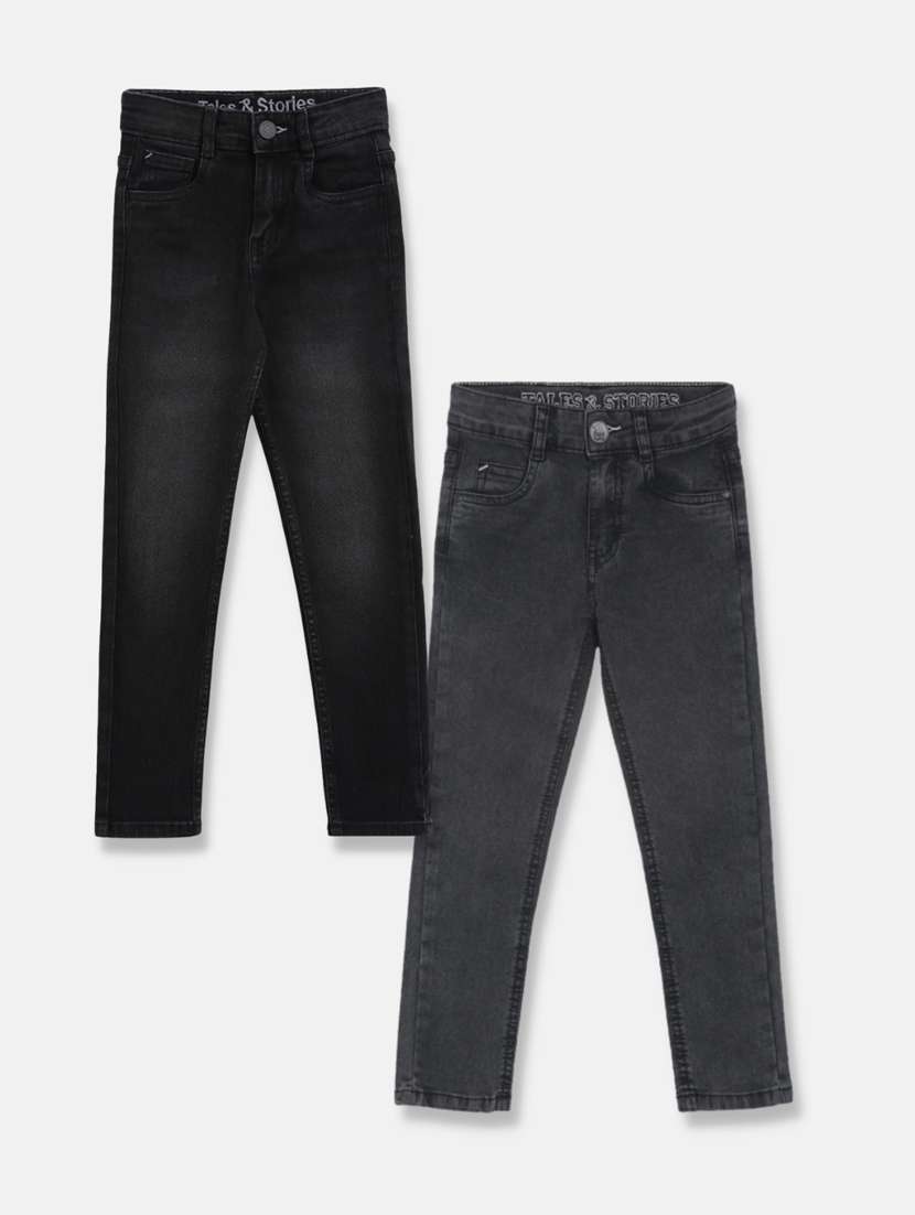 boy's plain skinny fit jeans